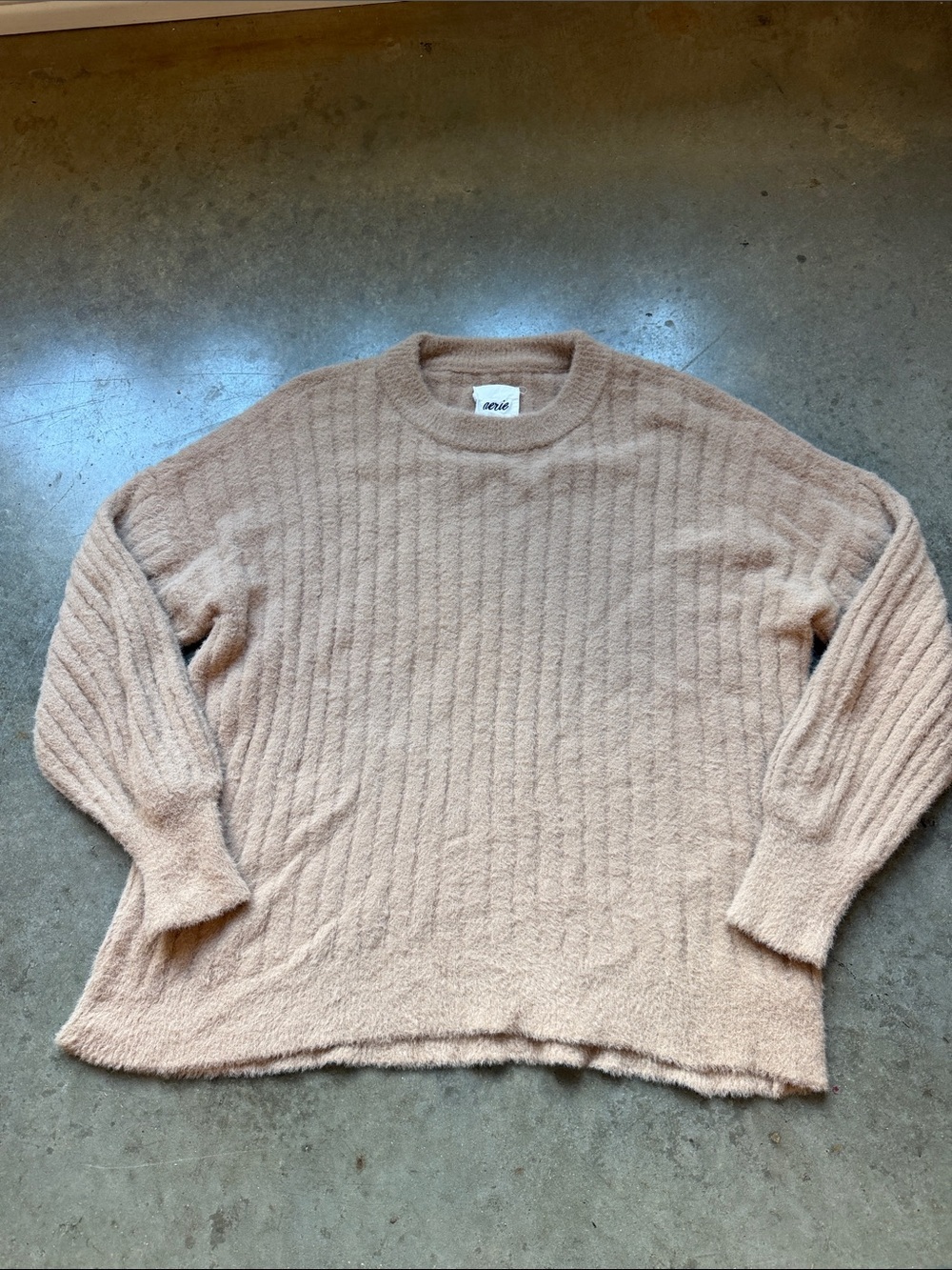 Aerie tan sweater size small